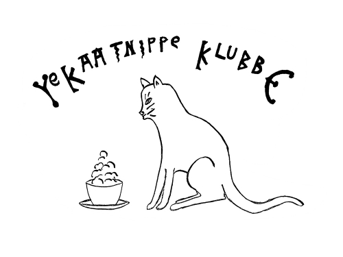 cartoon of a stylized cat